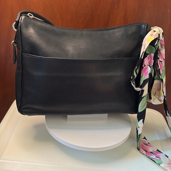 Rolf’s Shoulder bag genuine leather black front & back exterior pockets - Picture 17 of 17